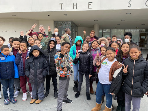 P.S. 11X students and staff at Guggenheim Museum